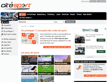 Tablet Screenshot of citesport.com